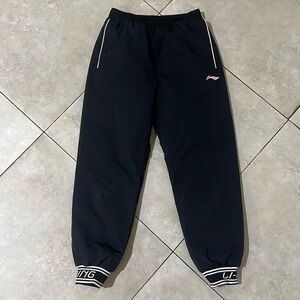 Girls Snow Pants Black with Pink Trim with Pockets Size 4/5